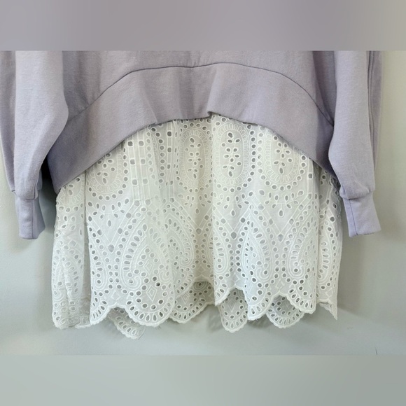 NWT Anthropologie Pilcro Hooded Sweatshirt Twofer Mini Dress | Size XS - Picture 6 of 12